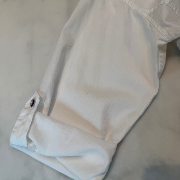 Women’s Top, Drawstrings of Malibu, White Size l 100% Cotton - Picture 2 of 8